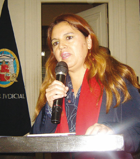 Dra. Matilde Mesones Montaño, Juez Provisional del Juzgado Mixto Transitorio de Lambayeque.